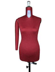 Maniquí de costura ajustable de alta gama 38 / 50 con brazos + vientre
