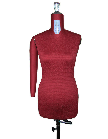 Maniquí de costura ajustable de alta gama 38 / 50 con brazos + vientre