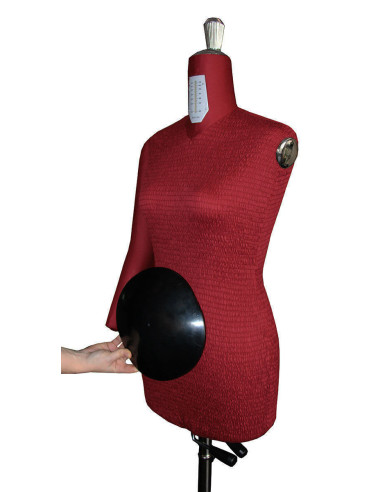 Maniquí de costura ajustable de alta gama 38 / 50 con brazos + vientre