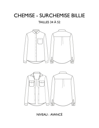 Patrón de camisa Billie - Églantine & Zoé