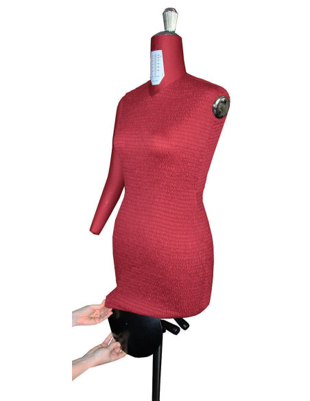 Maniquí de costura ajustable de alta gama 38 / 50 con brazos + vientre