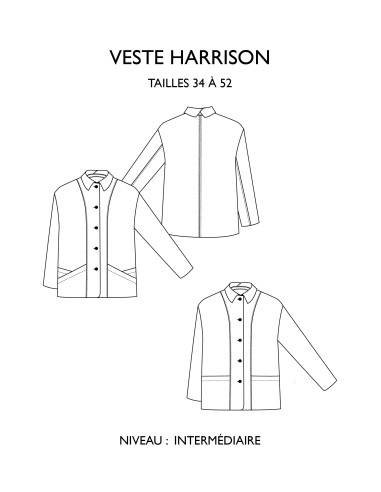 Patrón de chaqueta Harrison - Églantine & Zoé