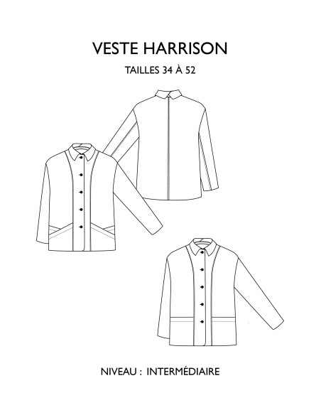 Patrón de chaqueta Harrison - Églantine & Zoé