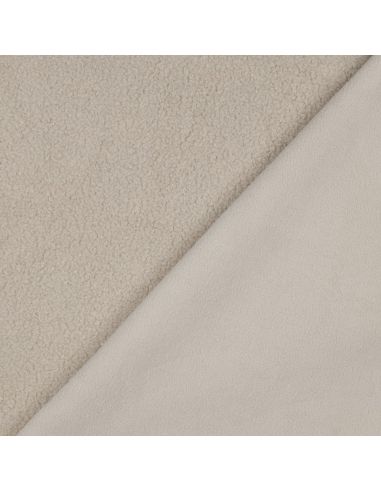 Tejido polar Teddy de doble cara - Beige
