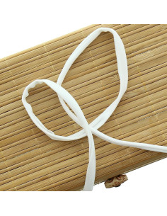 Cordón de espagueti de lycra de 5 mm - Blanco nieve