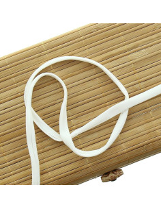 Cordón de espagueti lycra 5 mm - Marfil