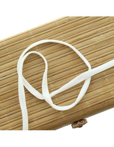 Cordón de espagueti lycra 5 mm - Marfil
