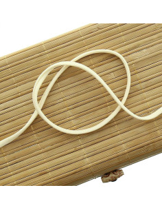 Cordón de espagueti de lycra de 5 mm - Crudo