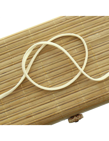 Cordón de espagueti de lycra de 5 mm - Crudo