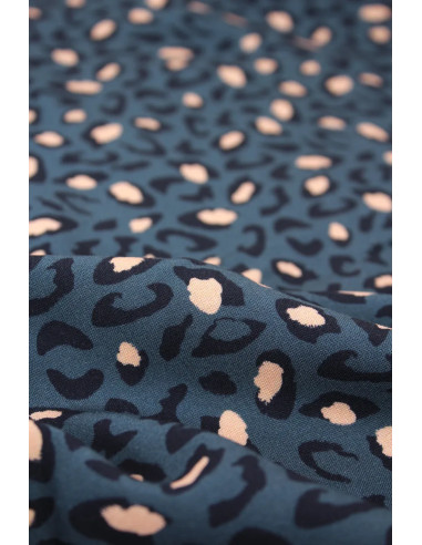 Tejido viscosa Bagheera Azul - Églantine & Zoé