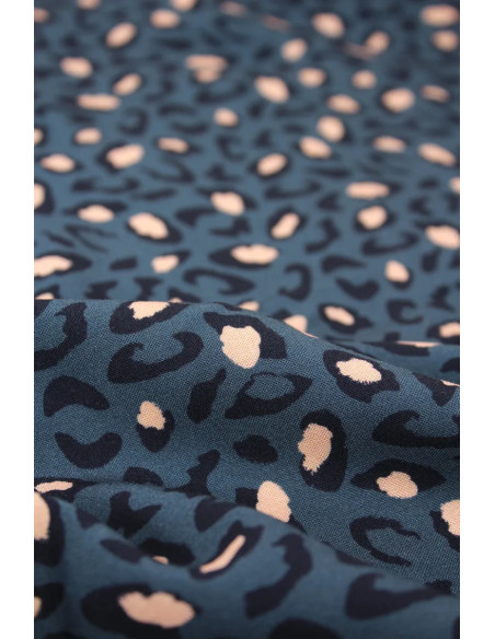 Tejido viscosa Bagheera Azul - Églantine & Zoé
