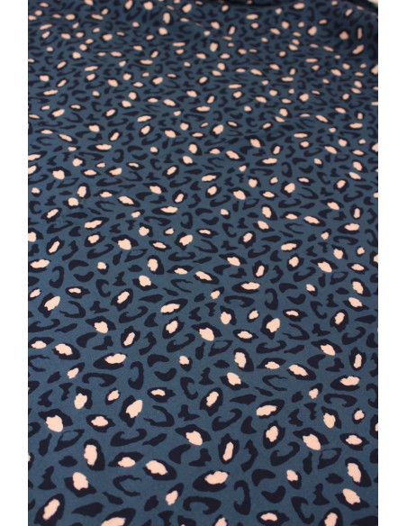 Tejido viscosa Bagheera Azul - Églantine & Zoé