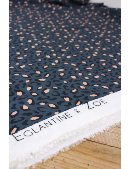 Tejido viscosa Bagheera Azul - Églantine & Zoé