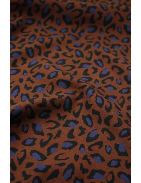 Tejido viscosa Bagheera Chocolate - Églantine & Zoé