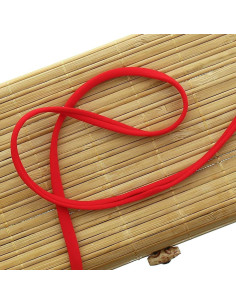 Cordón de espagueti de lycra de 5 mm - Rojo