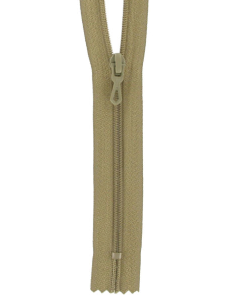 Cremallera de nylon - Beige medio
