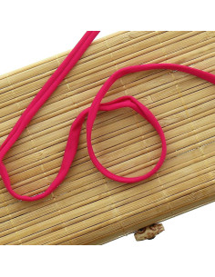 Cordón de espagueti de lycra de 5 mm - Fucsia