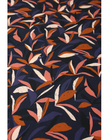 Tejido viscosa Mowgli Azul tinta - Églantine & Zoé