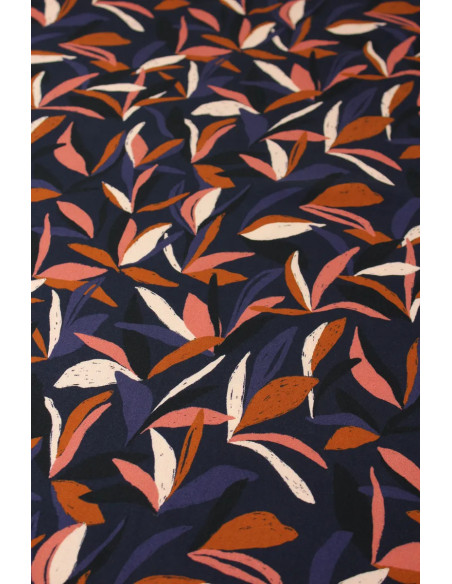 Tejido viscosa Mowgli Azul tinta - Églantine & Zoé