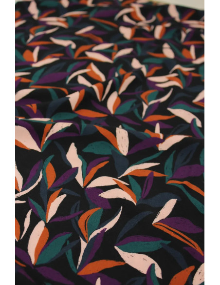 Tejido de viscosa Mowgli Multicolor - Églantine & Zoé