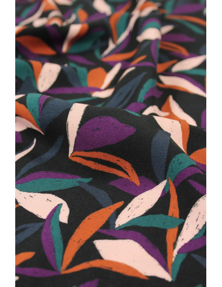Tejido de viscosa Mowgli Multicolor - Églantine & Zoé