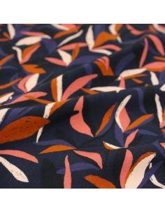 Tejido de viscosa Mowgli Azul tinta - Églantine & Zoé