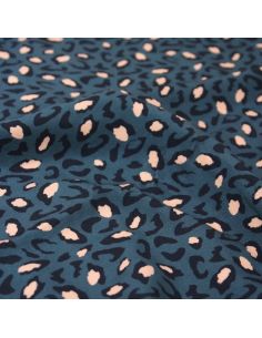 Tejido viscosa Bagheera Azul - Églantine & Zoé
