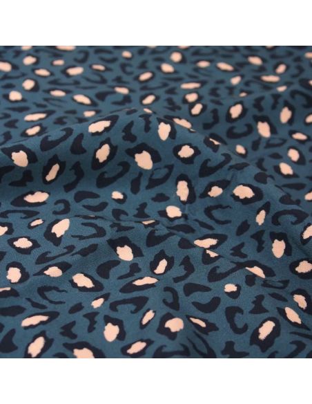 Tejido viscosa Bagheera Azul - Églantine & Zoé