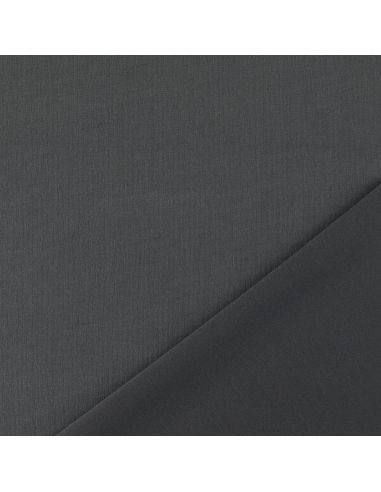 Tejido Scuba efecto piel de melocotón - Gris oscuro