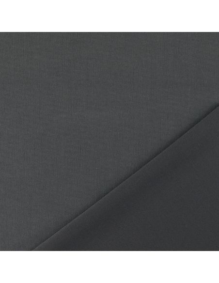 Tejido Scuba efecto piel de melocotón - Gris oscuro