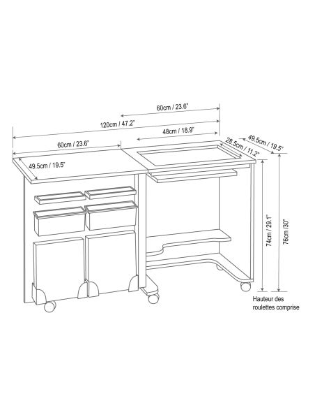Mueble de costura - Compacto