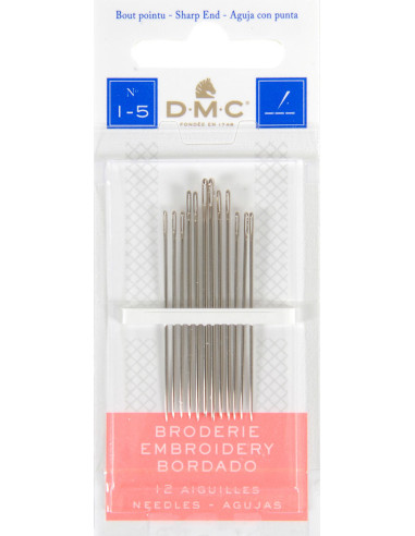 Agujas de bordar DMC n°1-5