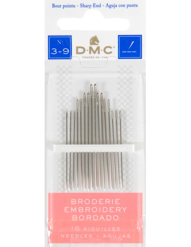Agujas para bordar DMC n°3-9