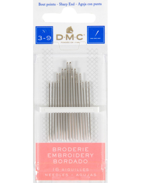 Agujas para bordar DMC n°3-9