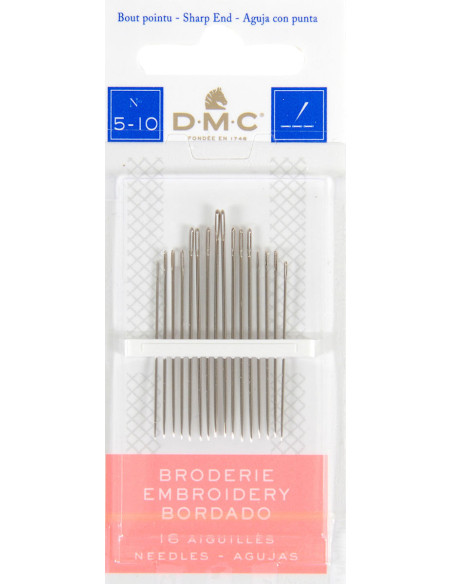 Agujas para bordar DMC n°5-10
