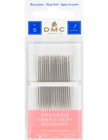 Agujas de bordar DMC n°5