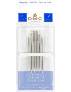 Agujas para bordar chenilla DMC n°18-22