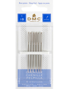 Agujas para bordar chenilla DMC n°18
