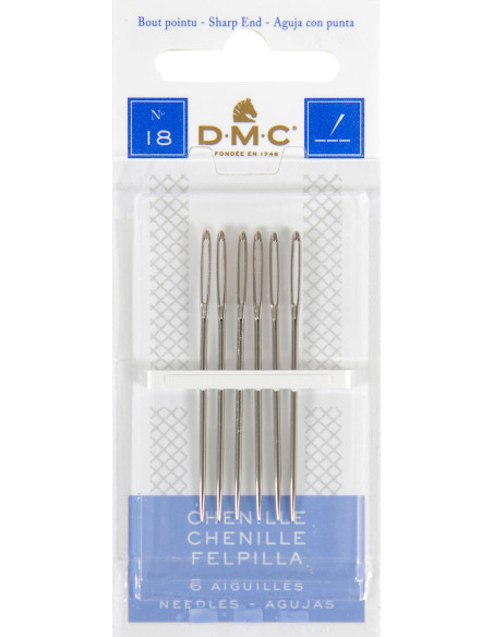 Agujas para bordar chenilla DMC n°18