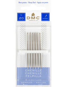 Agujas para bordar chenilla DMC n°20