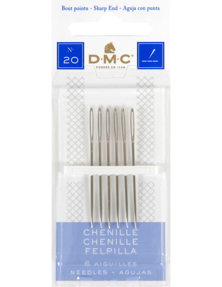 Agujas para bordar chenilla DMC n°20
