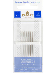 Agujas de bordar chenilla DMC n°24