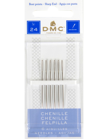 Agujas de bordar chenilla DMC n°24