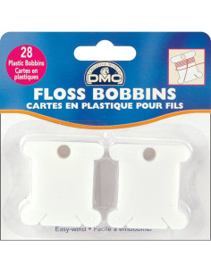 Tarjetas de plástico para hilos de bordar DMC