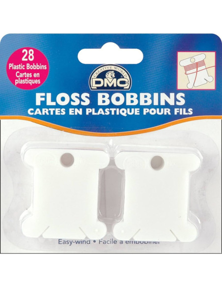 Tarjetas de plástico para hilos de bordar DMC