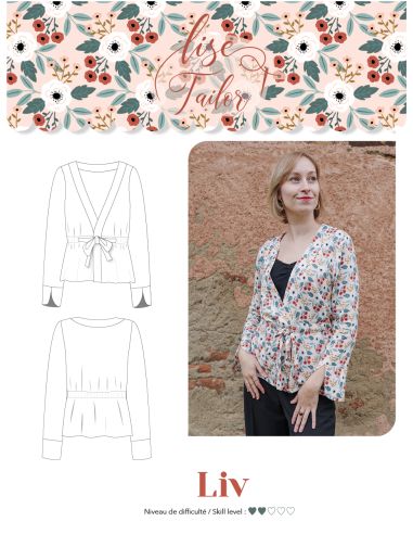 Patrón de blusa - Liv - Lise Tailor