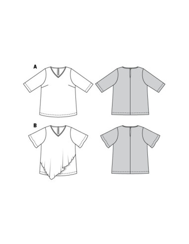 Patrón de camiseta - Burda 6307