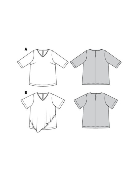 Patrón de camiseta - Burda 6307