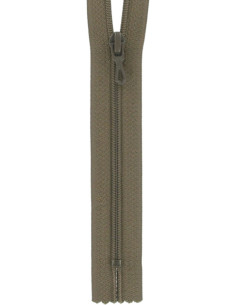 Cremallera de nylon - Tabaco