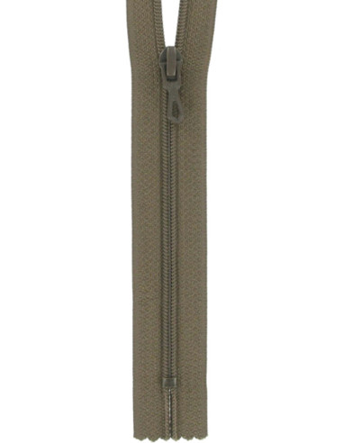 Cremallera de nylon - Tabaco